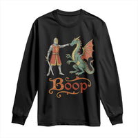 Boop Medieval Knight Dragon Long Sleeve Shirt Funny Ren Faire Dark Fantasy