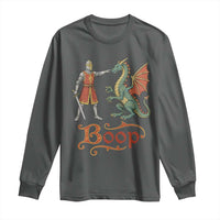 Boop Medieval Knight Dragon Long Sleeve Shirt Funny Ren Faire Dark Fantasy