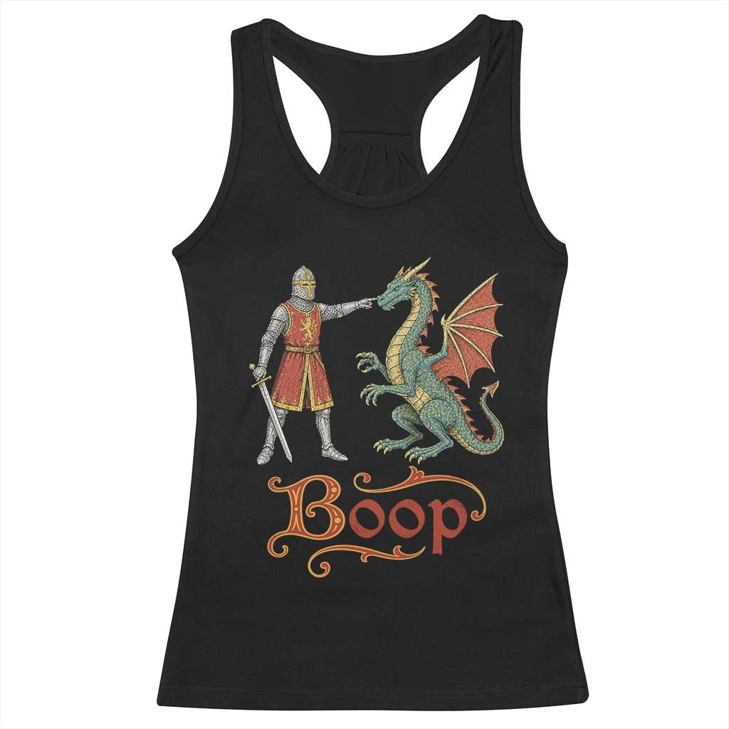 Boop Medieval Knight Dragon Racerback Tank Top Funny Ren Faire Dark Fantasy