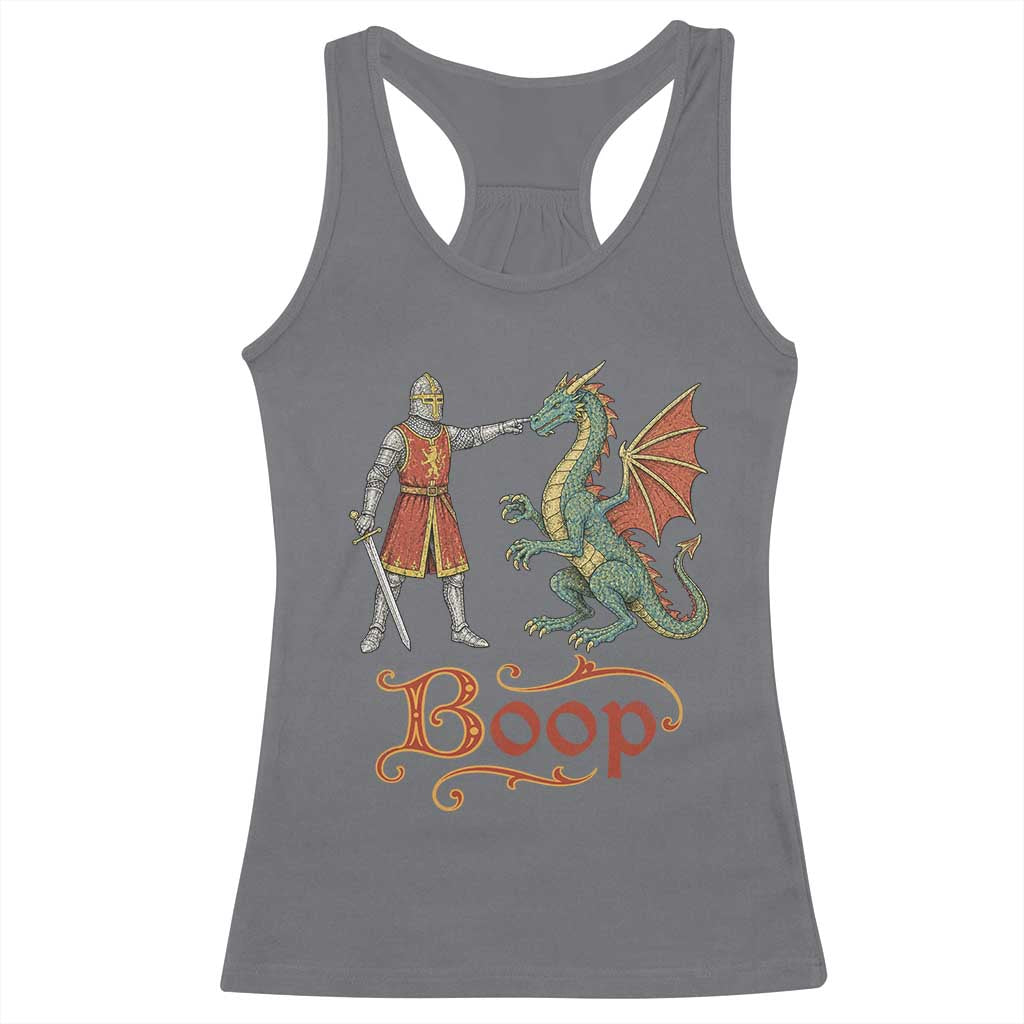 Boop Medieval Knight Dragon Racerback Tank Top Funny Ren Faire Dark Fantasy