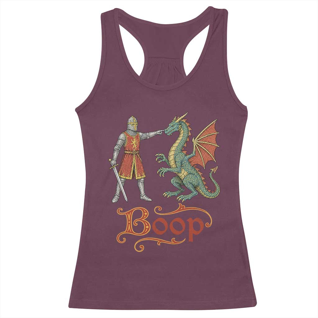 Boop Medieval Knight Dragon Racerback Tank Top Funny Ren Faire Dark Fantasy