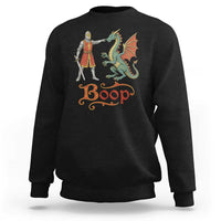 Boop Medieval Knight Dragon Sweatshirt Funny Ren Faire Dark Fantasy