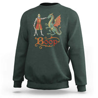 Boop Medieval Knight Dragon Sweatshirt Funny Ren Faire Dark Fantasy