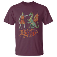 Boop Medieval Knight Dragon T Shirt Funny Ren Faire Dark Fantasy