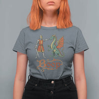 Boop Medieval Knight Dragon T Shirt For Women Funny Ren Faire Dark Fantasy