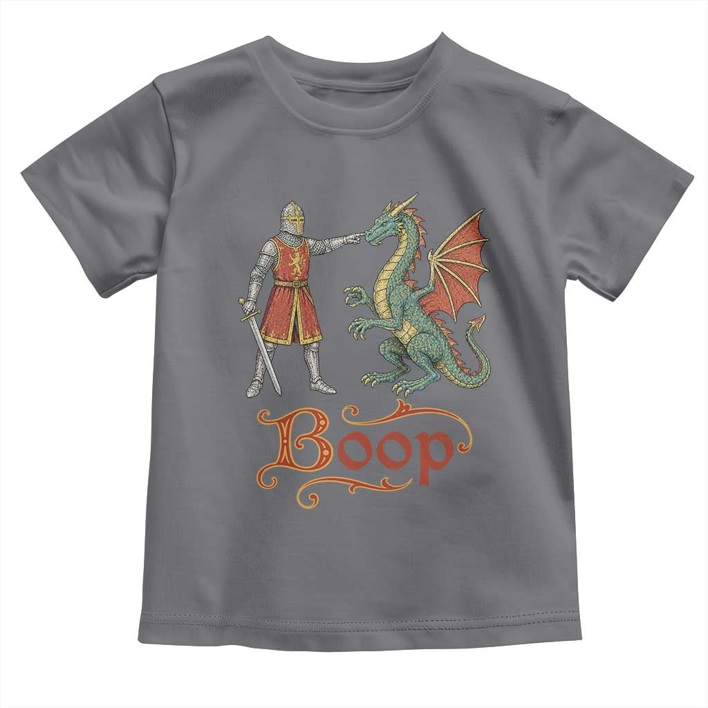 Boop Medieval Knight Dragon Toddler T Shirt Funny Ren Faire Dark Fantasy