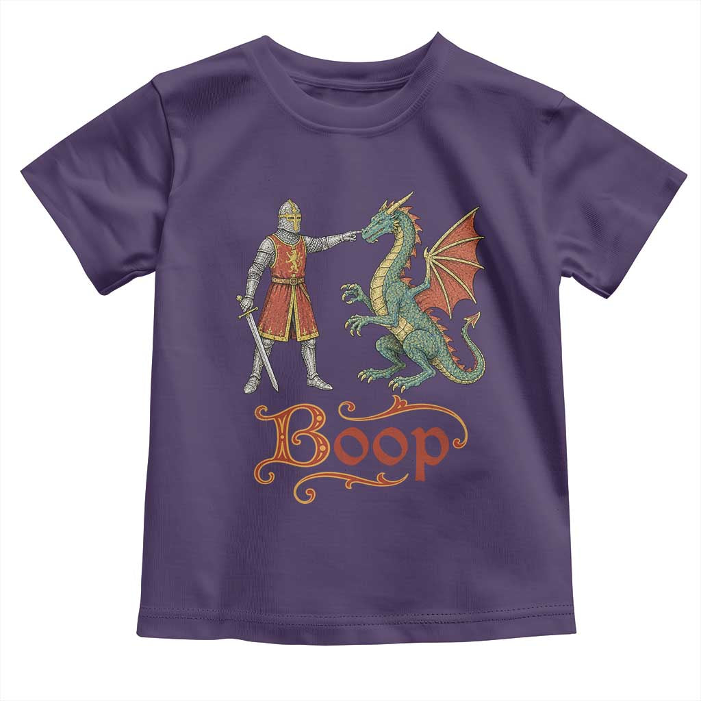 Boop Medieval Knight Dragon Toddler T Shirt Funny Ren Faire Dark Fantasy