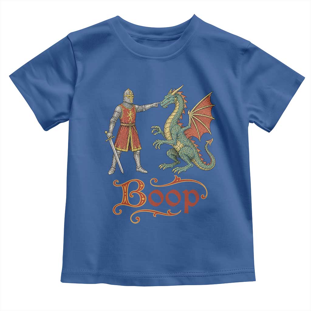 Boop Medieval Knight Dragon Toddler T Shirt Funny Ren Faire Dark Fantasy