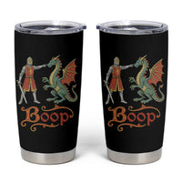 Boop Medieval Knight Dragon Tumbler Cup Funny Ren Faire Dark Fantasy