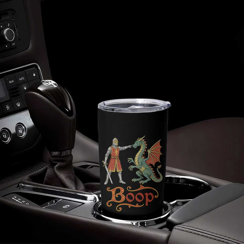 Boop Medieval Knight Dragon Tumbler Cup Funny Ren Faire Dark Fantasy