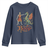 Boop Medieval Knight Dragon Youth Sweatshirt Funny Ren Faire Dark Fantasy
