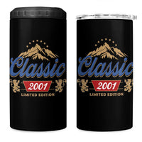 25th Birthday Beer Classic 2001 Limited Edition 4 in 1 Can Cooler Tumbler Funny Gifts for 25 Year Olds