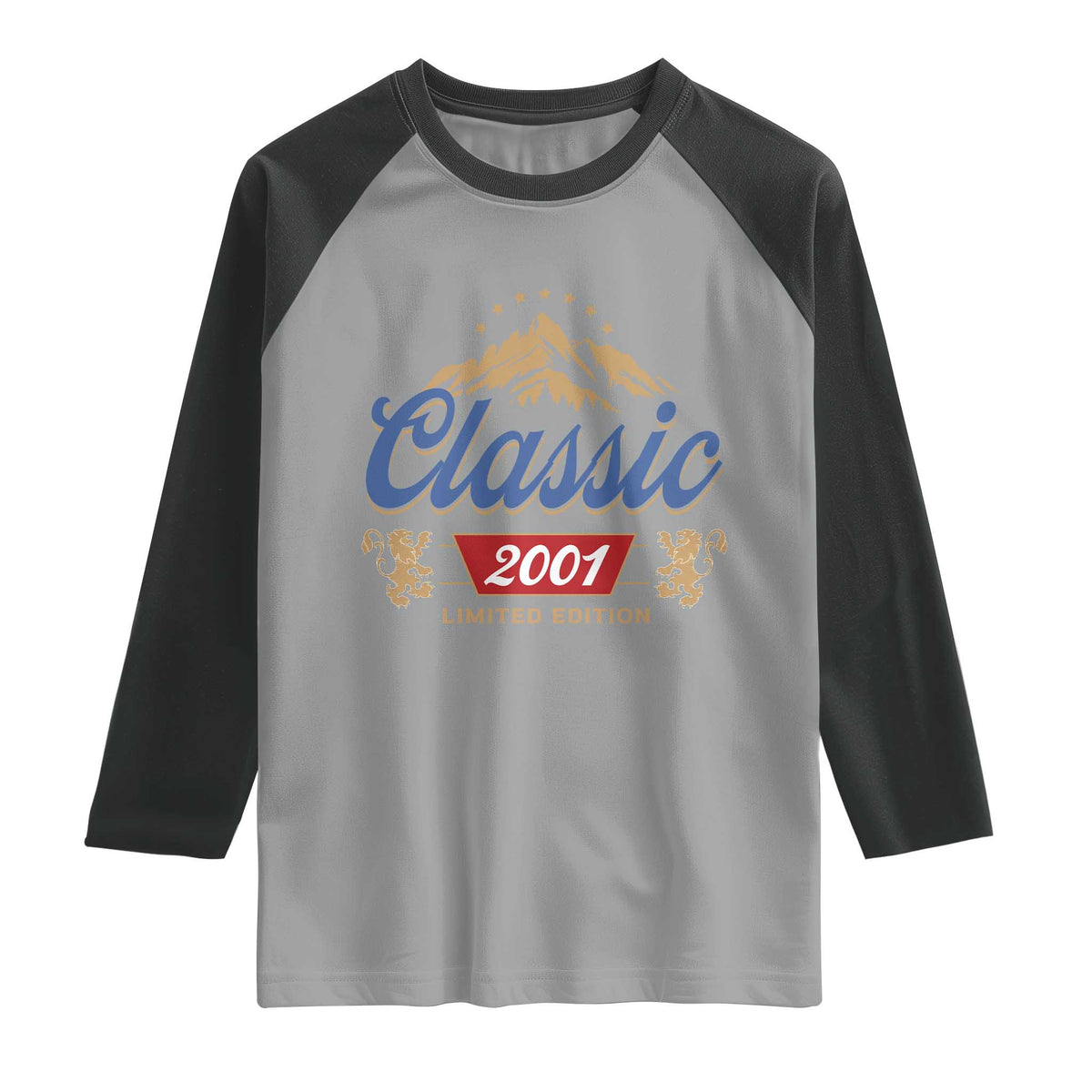 25th Birthday Beer Classic 2001 Limited Edition Raglan Shirt Funny Gifts for 25 Year Olds