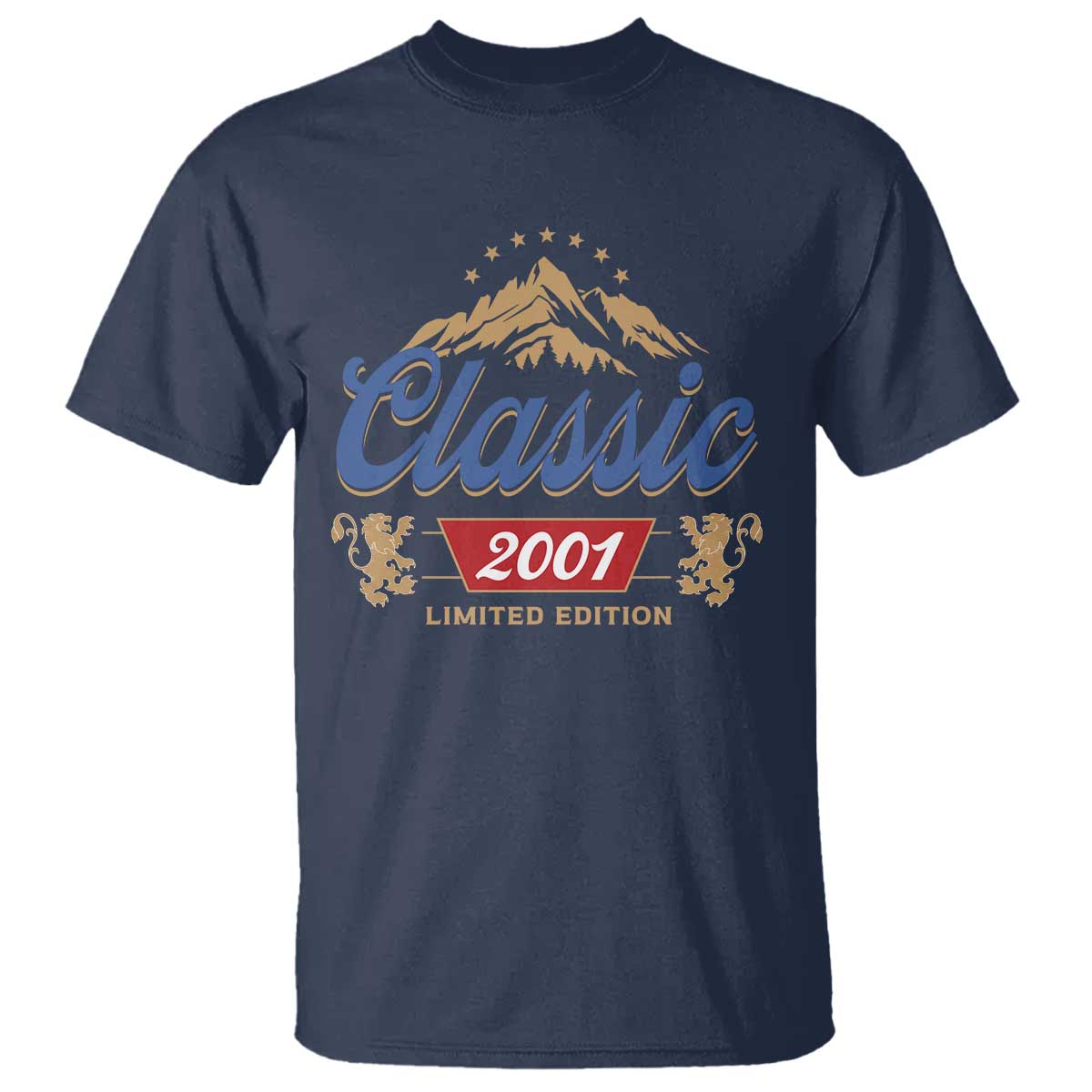 25th Birthday Beer Classic 2001 Limited Edition T Shirt Funny Gifts for 25 Year Olds