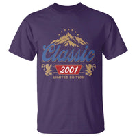 25th Birthday Beer Classic 2001 Limited Edition T Shirt Funny Gifts for 25 Year Olds