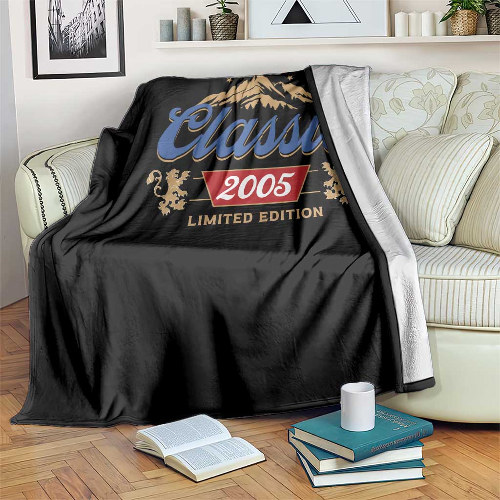 21st Birthday Beer Classic 2005 Limited Edition Throw Blanket Funny Gifts for 21 Year Olds