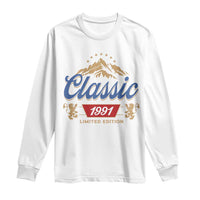 35th Birthday Beer Classic 1991 Limited Edition Long Sleeve Shirt Funny Gifts for 35 Year Olds