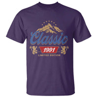 35th Birthday Beer Classic 1991 Limited Edition T Shirt Funny Gifts for 35 Year Olds