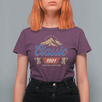 35th Birthday Beer Classic 1991 Limited Edition T Shirt For Women Funny Gifts for 35 Year Olds