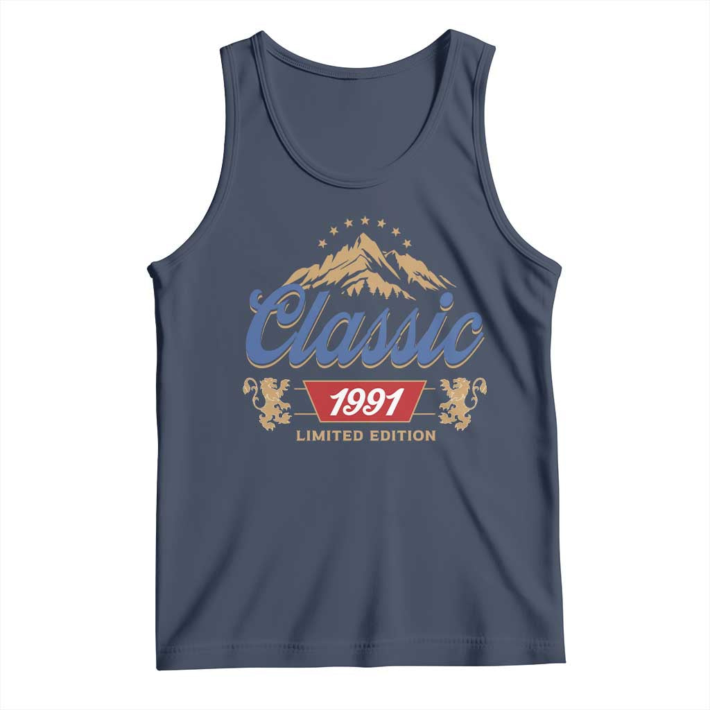 35th Birthday Beer Classic 1991 Limited Edition Tank Top Funny Gifts for 35 Year Olds