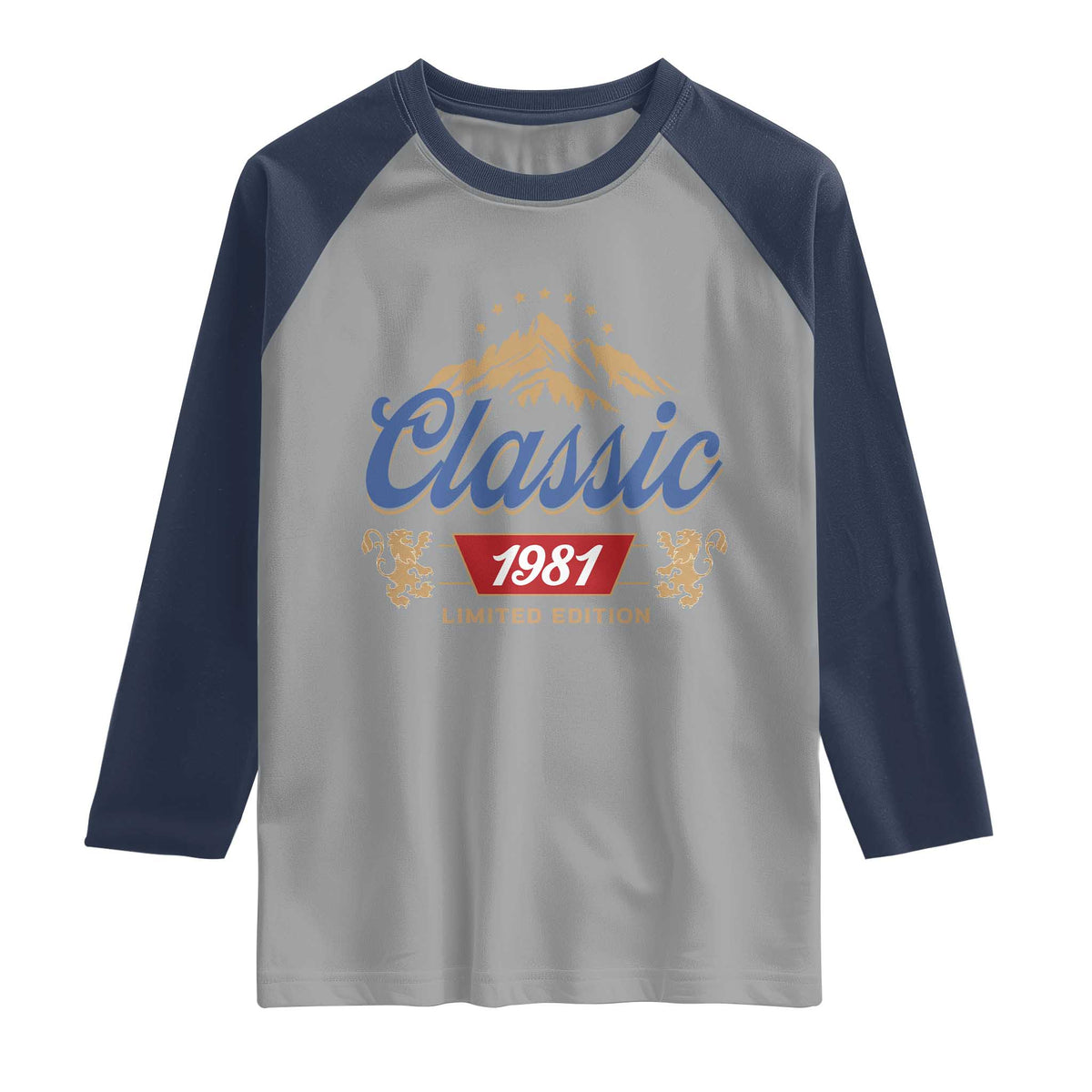 45th Birthday Beer Classic 1981 Limited Edition Raglan Shirt Funny Gifts for 45 Year Olds