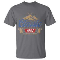 45th Birthday Beer Classic 1981 Limited Edition T Shirt Funny Gifts for 45 Year Olds