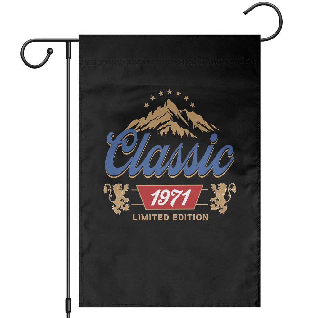 55th Birthday Beer Classic 1971 Limited Edition Garden Flag Funny Gifts for 55 Year Olds