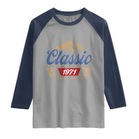 55th Birthday Beer Classic 1971 Limited Edition Raglan Shirt Funny Gifts for 55 Year Olds