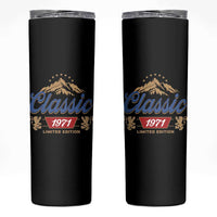 55th Birthday Beer Classic 1971 Limited Edition Skinny Tumbler Funny Gifts for 55 Year Olds