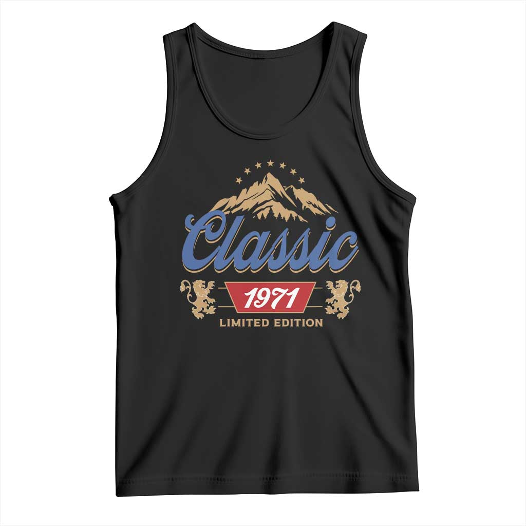 55th Birthday Beer Classic 1971 Limited Edition Tank Top Funny Gifts for 55 Year Olds