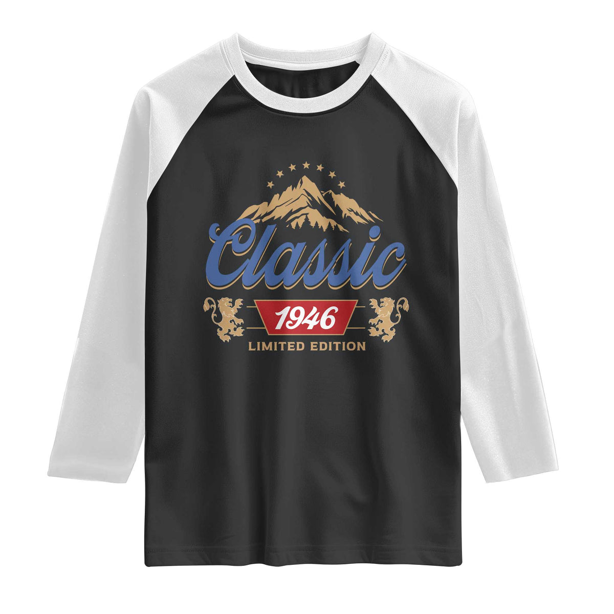 80th Birthday Beer Classic 1946 Limited Edition Raglan Shirt Funny Gifts for 80 Year Olds