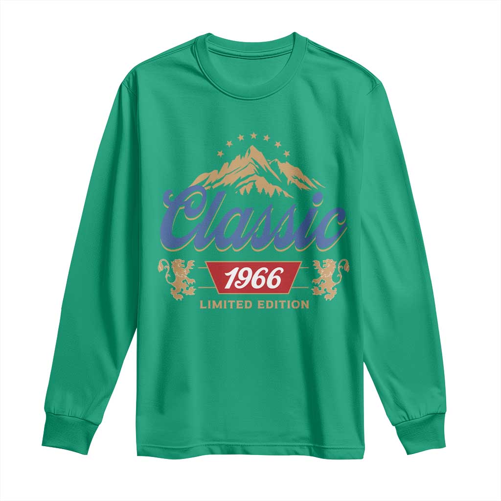 60th Birthday Beer Classic 1966 Limited Edition Long Sleeve Shirt Funny Gifts for 60 Year Olds