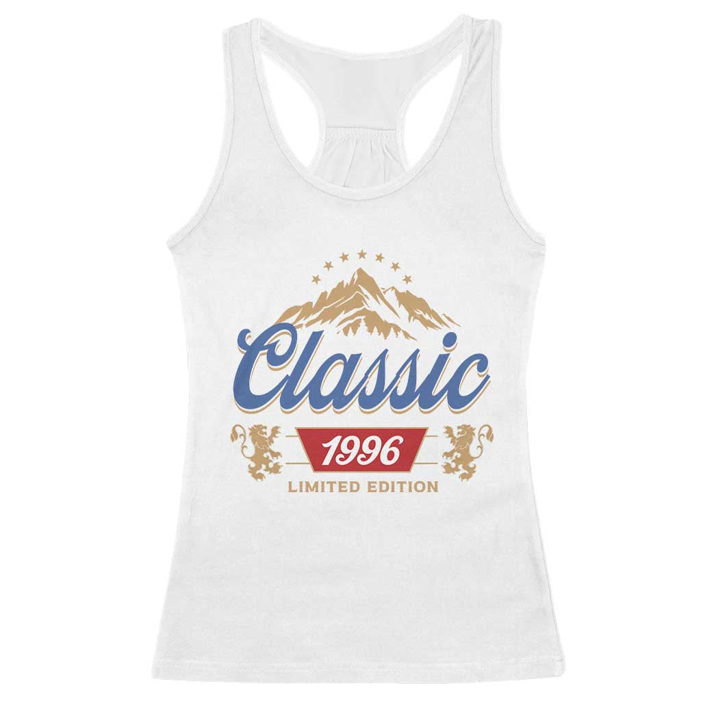30th Birthday Beer Classic 1996 Limited Edition Racerback Tank Top Funny Gifts for 30 Year Olds