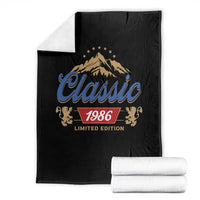 40th Birthday Beer Classic 1986 Limited Edition Throw Blanket Funny Gifts for 40 Year Olds