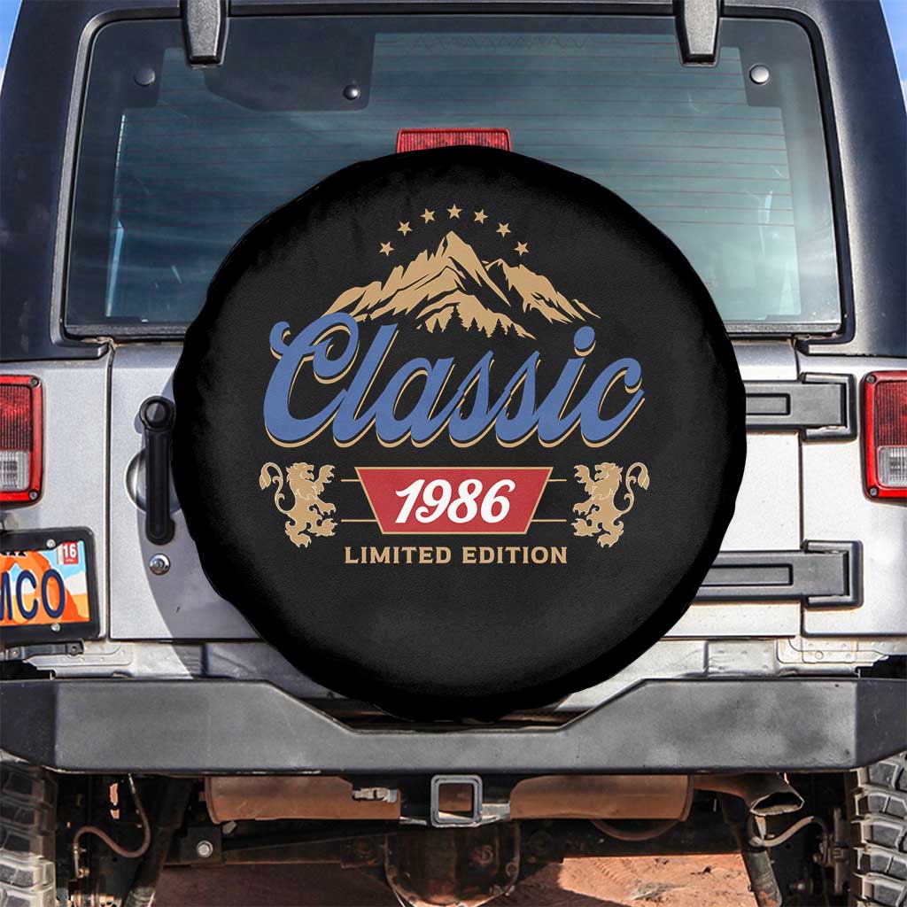40th Birthday Beer Classic 1986 Limited Edition Spare Tire Cover Funny Gifts for 40 Year Olds