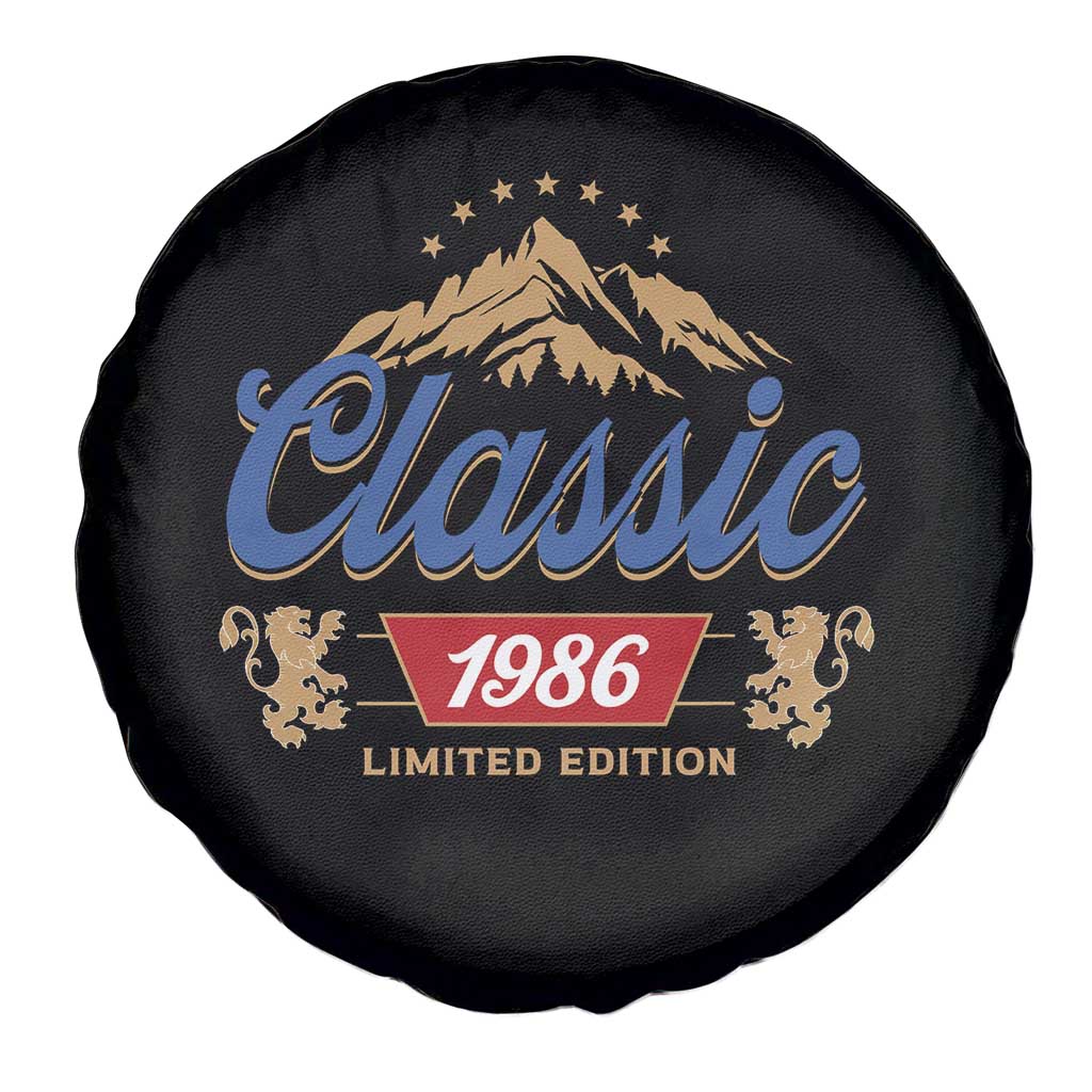 40th Birthday Beer Classic 1986 Limited Edition Spare Tire Cover Funny Gifts for 40 Year Olds