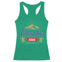 40th Birthday Beer Classic 1986 Limited Edition Racerback Tank Top Funny Gifts for 40 Year Olds