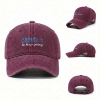 Suicide Prevention Awareness Washed Cotton Baseball Cap Choose To Keep Going Semicolon Birds