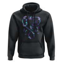 Suicide Prevention Awareness Hoodie Choose Life Love Heart Semicolon Butterfly - Wonder Print Shop