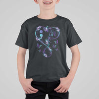 Suicide Prevention Awareness T Shirt For Kid Choose Life Love Heart Semicolon Butterfly - Wonder Print Shop