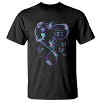Suicide Prevention Awareness T Shirt Choose Life Love Heart Semicolon Butterfly - Wonder Print Shop