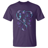 Suicide Prevention Awareness T Shirt Choose Life Love Heart Semicolon Butterfly - Wonder Print Shop