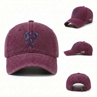 Suicide Prevention Awareness Washed Cotton Baseball Cap Choose Life Love Heart Semicolon Butterfly