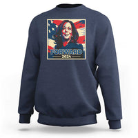 Harris Supporter Sweatshirt Forward 2024 American Election USA Flag - Wonder Print Shop