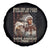 Native American Pride Spare Tire Cover Free Like An Eagle Fearless Like A Wolf Vintage Flag - Wonder Print Shop
