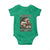 Native American Pride Baby Onesie Free Like An Eagle Fearless Like A Wolf Vintage Flag - Wonder Print Shop
