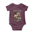 Native American Pride Baby Onesie Free Like An Eagle Fearless Like A Wolf Vintage Flag - Wonder Print Shop