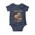 Native American Pride Baby Onesie Free Like An Eagle Fearless Like A Wolf Vintage Flag - Wonder Print Shop