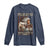 Native American Pride Long Sleeve Shirt Free Like An Eagle Fearless Like A Wolf Vintage Flag - Wonder Print Shop