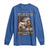 Native American Pride Long Sleeve Shirt Free Like An Eagle Fearless Like A Wolf Vintage Flag - Wonder Print Shop